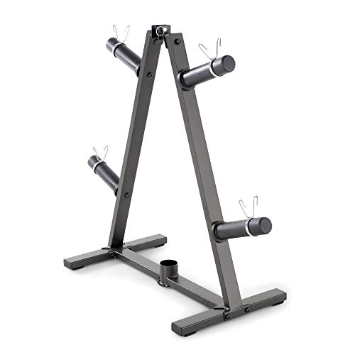 Marcy Home Gym A-frame Organizer for 2-Inch Olympic Weight Plates and Bar, 300 lbs Capacity PT-5740