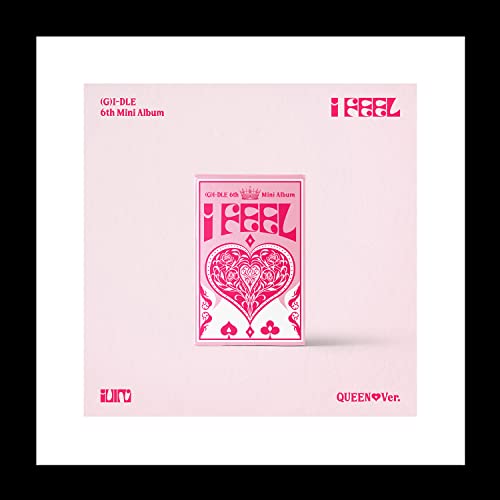 (G) I-DLE I FEEL 6th Mini Album QUEEN Version CD+1p Mini Poster On Pack+100p Booklet+1p PhotoCard+1p Polaroid+Tracking Sealed GIDLE I-DLE