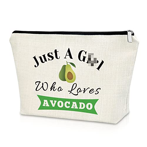 Avocado Lover Gift for Sister Makeup Bag Vegetarian Gift for Women Friendship Gifts for Best Friend Cosmetic Bag Birthday Gifts for Avocado Lover Christmas Gifts Cosmetic Travel Pouch