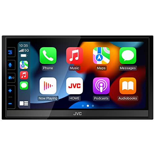 JVC KW-M780BT Apple CarPlay Android Auto Digital Media Player, Double Din, 6.8 Inch LCD Touchscreen, AM/FM, Bluetooth, MP3 Player, USB Port, iDatalink Maestro, SiriusXM, Class D Amp, Car Radio