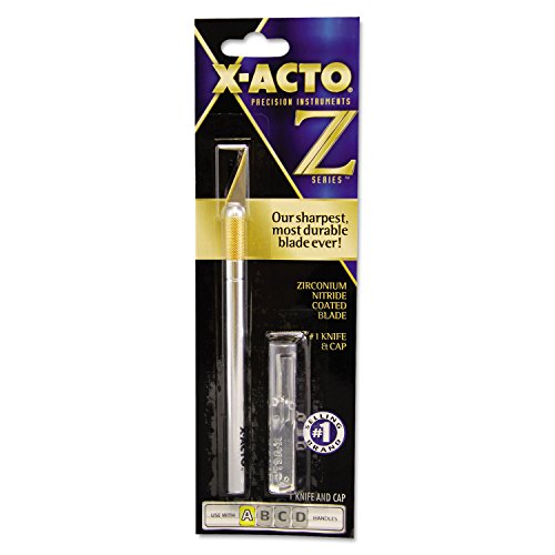 X-ACTO XZ3601 No. 1 Z-Series Precision Utility Knife w/Replaceable Steel Blade, Safety Cap