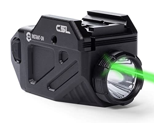 Viridian New C5L Rechargeable Universal Compact Weapon Green Laser Sight with High Output 650 Lumen Tactical Light, with SAFECharge Power Source, Class 3R 5mW Output Laser, Universal Mounted