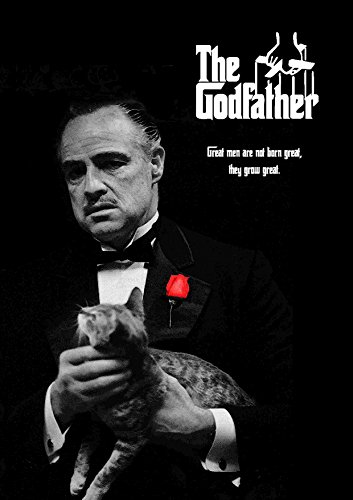 The Godfather Movie Vito Corleone ' Great Are Not Born Great .... They Grow Great ' Marlon Brando 12 x 18 Inch Poster Unframed Rolled