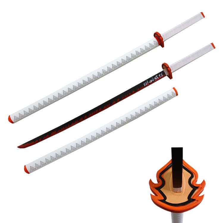 39.5' Demon Sword Foam Fantasy Samurai Sword Relicas Cosplay Anime Costume Katana Xmas Gift (Rengoku)