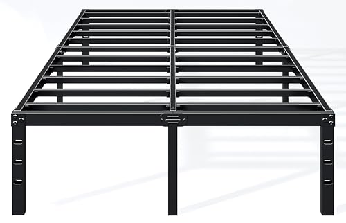 Hafenpo 14 Inch Full Bed Frame - Durable Platform Bed Frame Non-Slip Metal Bed Frame No Box Spring Needed Heavy Duty Full Size Bed Frame Easy Assembly Strong Bearing Capacity
