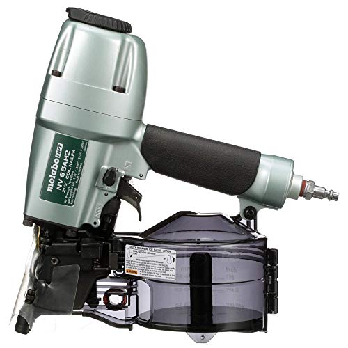 Metabo HPT Coil Siding Nailer, 1-1/2 inch to 2-1/2 inch Siding Nails, Side load, Tilt Bottom Magazine (NV65AH2)