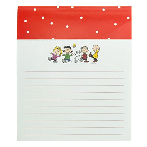 Graphique Peanuts Gang Jotter Notepad, Pad of Paper w/ 250 Tearable Ruled Pages Featuring Cute Snoopy and Gang Design, Great for Kitchen Counters, Nightstands, Desks, and More, 4.5' x 5.5' x 1'