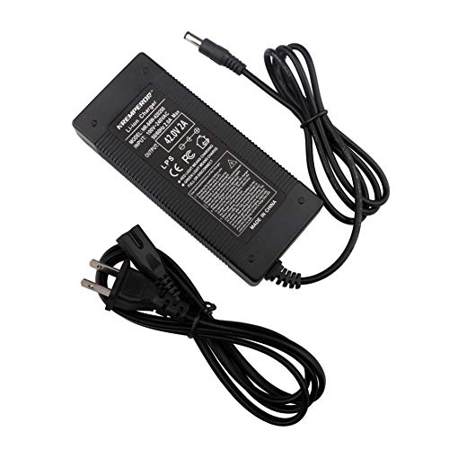 NSHUICH, 42V Charger 36V Electric Bike Replacement Charger Output 2A for Swagtron EB5 Lithium Battery DC-Round Port 5.5