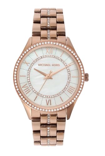 Michael Kors Lauryn Three-Hand Rose Gold-Tone Stainless Steel Women's Watch (Model: MK3716)