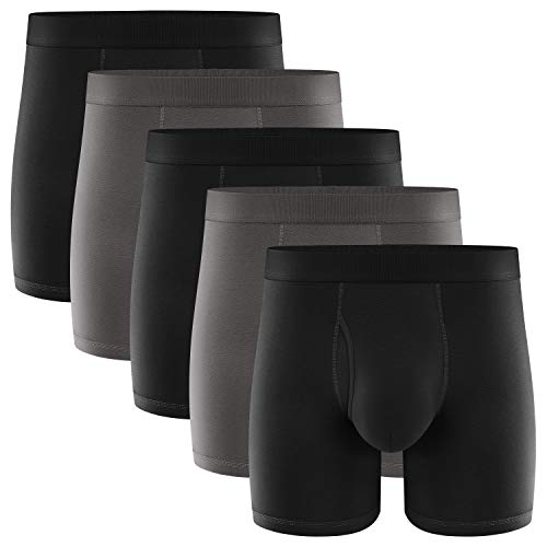 Natural Feelings Boxer Briefs Mens Underwear Men Pack Soft Cotton Open Fly Underwear Large