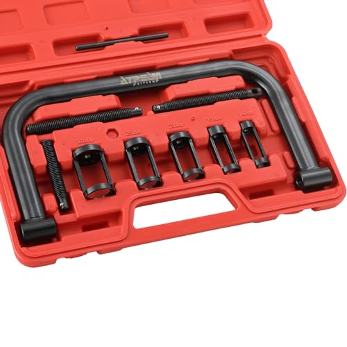 ATPEAM Auto Valve Spring Compressor C Clamp Tool Set Service Kit Suitable for Motorcycle, ATV, Car, Small Engine Vehicle Equipment