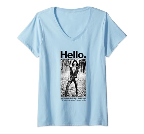 Womens The Princess Bride Hello My Name Is Inigo Montoya V-Neck T-Shirt