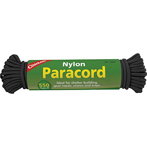 Coghlan's 550-Pound Nylon Paracord, 50-Feet, Black
