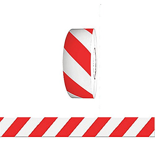 Barricade Tape Red & White Stripe 3 in x 1000 ft Non Adhesive 3 mil (8 Roll Case)
