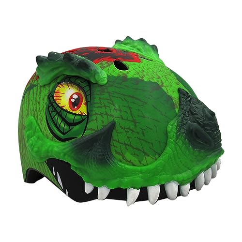 Raskullz 2015 Boy's T-Rex Awesome 5+ Kids/Youth Bicycle Helmet (Green - 50-54cm)