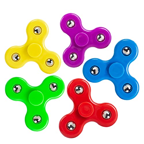 5 Pieces Mini Size Fidget Spinner Toys for Children Kids Girls Boys Hand Spinner Best Toys Fit The Small Hand Birthday Party Favor Kindergarten（2 Inch） (5)