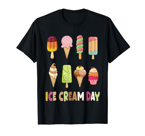 Ice Cream Party Ice Cream Day Funny For Boys Girls T-Shirt