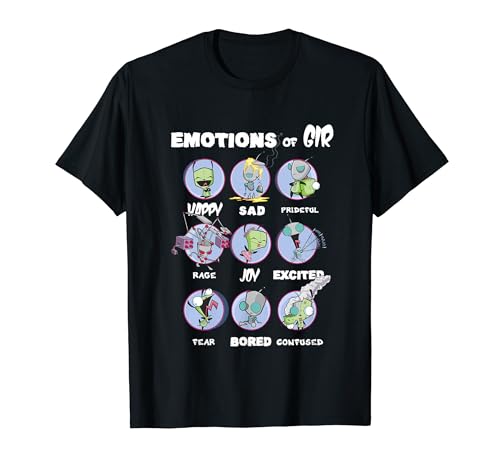 Nickelodeon Invader Zim The Many Emotions of GIR T-Shirt