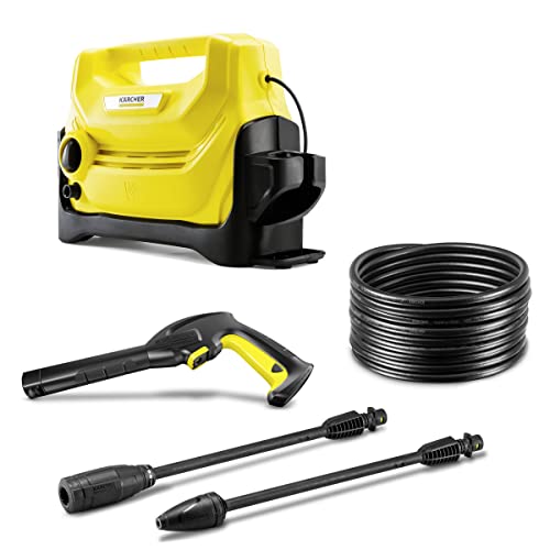 Kärcher K 2 Entry - 1600 PSI Portable Electric Power Pressure Washer with Vario & Dirtblaster Spray Wands – 1.35 GPM