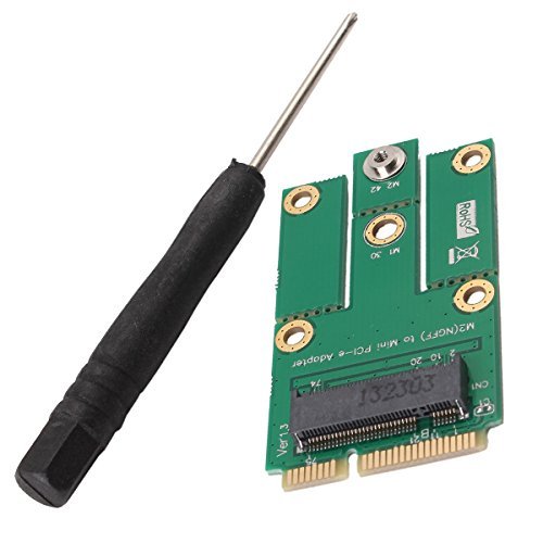 ZJIA M2MU2 M.2 (NGFF) Card to Mini PCI-E Express Adapter Converter for Laptop Notebook