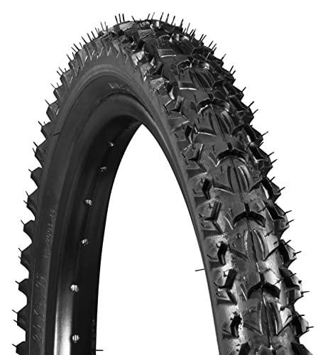 Schwinn Replacement Bike Tire, 20' x 1.95' Mountain Bike Tire, Wide & Blocky Knobs, Steel Bead Construction, Fits Internal Rim Widths 19mm-29mm, PSI Range 35 to 65