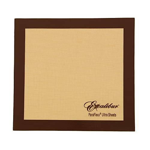 Excalibur ParaFlexx Ultra Silicone Reusable Non-Stick Drying Sheets for Food Dehydrators 14-Inch, Set of 4, Brown