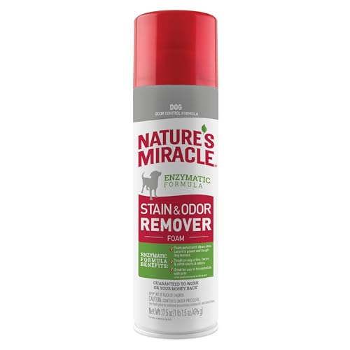 Nature's Miracle Stain & Odor Remover Foaming Aerosol For Dogs, 17.5 Oz (P-68340)