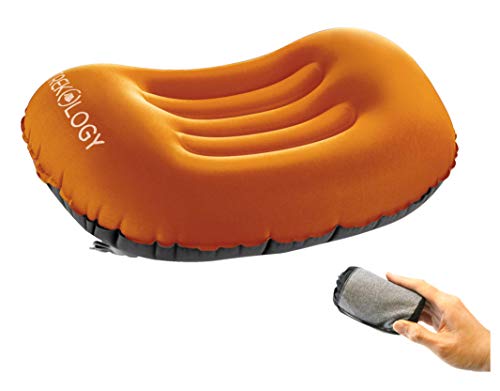 TREKOLOGY Aluft 1.0 Comfy Inflatable Camping & Backpacking Pillow - Perfect for Sleeping, Air Travel, Beach