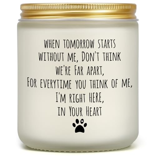 Dog Memorial Gifts for Loss of Dog, Pet Memorial Gifts, Pet Loss Gifts, Sympathy Candle Gift for Cats Dogs Passing Away, Bereavement Remembrance Grief Condolence Gifts for Dog Lovers Friends Familes