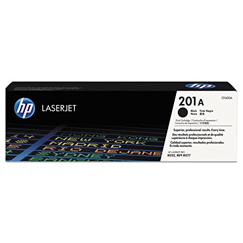 HP 201A Black Toner Cartridge | Works with HP Color LaserJet Pro M252, HP Color LaserJet Pro MFP M277 Series | CF400A