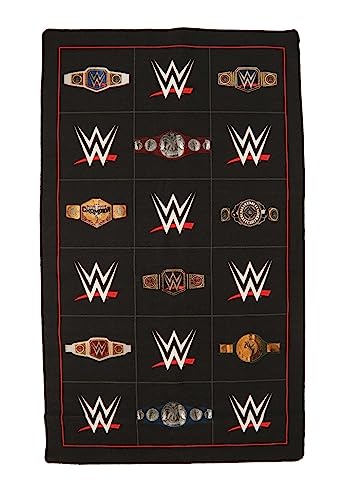 FUN.COM WWE Championship Belt Rug, World Wrestling Entertainment Front Doormat, Indoor Outdoor WWE Home Decor Door Mat ST