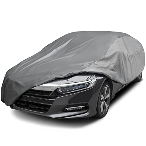 XCAR Ultra Light Waterproof Car Cover for Automobiles All Weather Protection, Windproof & Breathable, Fits Sedan Up to 200'