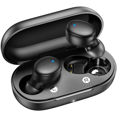 kurdene S8 Wireless Earbuds Bluetooth 5.3 in Ear Light-Weight Headphones,60Hrs Playtime Ear Buds with Charging Case,Built-in Microphone Headset,Immersive Premium Sound with Deep Bass for Sport Black