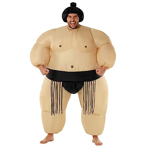 Morph Costumes Black Sumo Wrestling Suits For Adults Sumo Wrestler Costume Inflatable Halloween Costume Adult