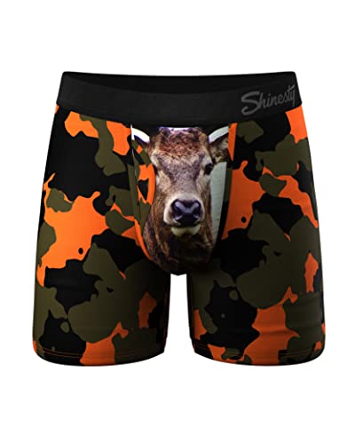 Shinesty Hammock Support Pouch Underwear | Underwear Men Boxer Briefs with Fly | US Medium Camoflauge