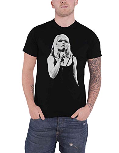 Debbie Harry T Shirt Open Mic Blondie Band Logo Official Mens Black Size M