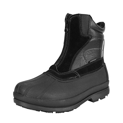 NORTIV 8 Men's 170410 Black Insulated Waterproof Construction Hiking Winter Snow Boots Size 11 M US