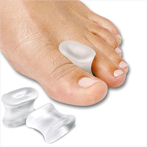 NatraCure Gel Toe Spacers - Helps with Bunions, Corns, Blisters, Rubbing & Overlapping Toes - Toe Separators For Women, Toe Spacers For Men, Toe Spacers For Women, Correct Toes - 12 Pack