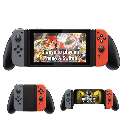 MOBILEGAMINGCORPS MGC PROTEUS Transforming 3-in-1 Grip for Nintendo Switch Joy-Con, iPhone & Android Mobile Gaming Controller