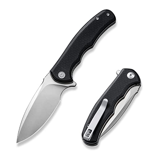 CIVIVI Mini Praxis Folding Pocket Knife, 2.98' D2 Steel Blade G10 Handle Small EDC Knife with Pocket Clip for Men Women, Sharp Camping Survival Hiking Knives C18026C-2