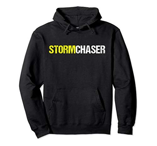 Storm Chaser Distressed Pullover Hoodie Sweatshirt