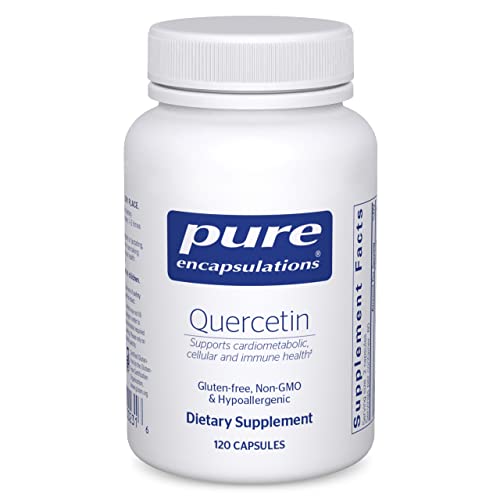 Pure Encapsulations Quercetin - 500 mg - Immune Support, Cellular Health & Heart Health - Antioxidant Supplement - Gluten Free & Non-GMO - 120 Capsules