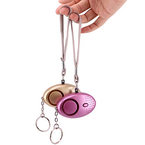 Personal Alarm for Women 140DB Emergency Self-Defense Security Alarm Keychain with LED Light for Women Kids and Elders-2 Pack