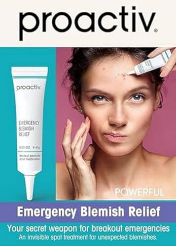 Proactiv Emergency Blemish Relief - Benzoyl Peroxide Gel - Acne Spot Treatment for Face and Body, .33 Oz