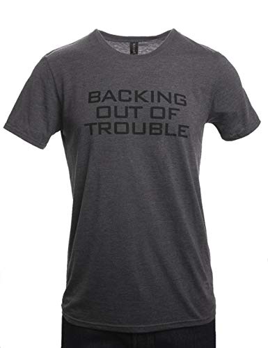 Tony Horton Life Men's Backing Out of Trouble T Shirt (Dark Heather, Small)