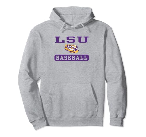 LSU Tigers Baseball Logo Officially Licensed Pullover Hoodie