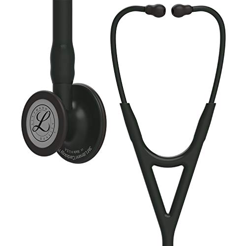 3M 6163 Littmann Cardiology IV Black Chestpiece Stethoscope with 27' Black Tube