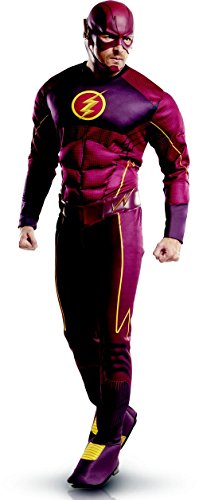 Rubie's mens Dc Comics Deluxe Flash Adult Sized Costumes, As Shown, Standard US