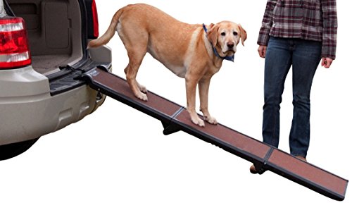 Pet Gear Travel Lite Ramps for Dogs and Cats, Compact Easy-Fold, Lightweight and Portable, Built-In Carry Handle, Supports 150-200lbs, Available in 2 Models