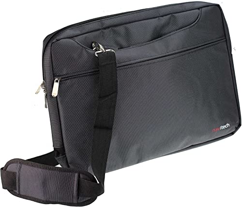 Navitech Black Sleek Water Resistant Travel Bag - Compatible with Acer Chromebook Spin 714 Convertible | CP714-1WN 14'